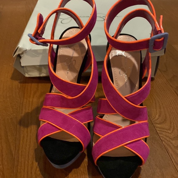 Brand New Jessica Simpson Suede Heels Evangela - Picture 2 of 4